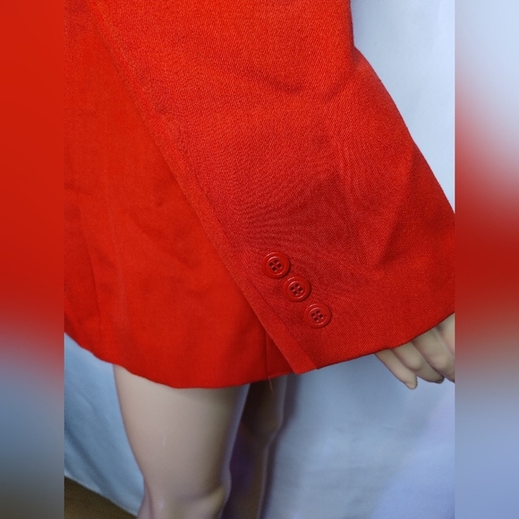 NWT Leslie Fay Sportswear women's plus size 16 red blazer jacket - Picture 6 of 10